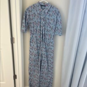 Floral Blue Jumpsuit